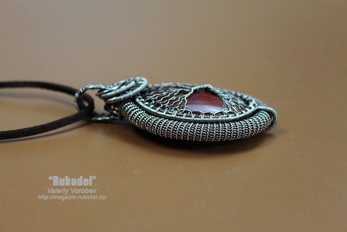 Авторские украшения из проволоки в технике Wire Wrap. Кулон из серебряной проволоки "Древо Жизни". 